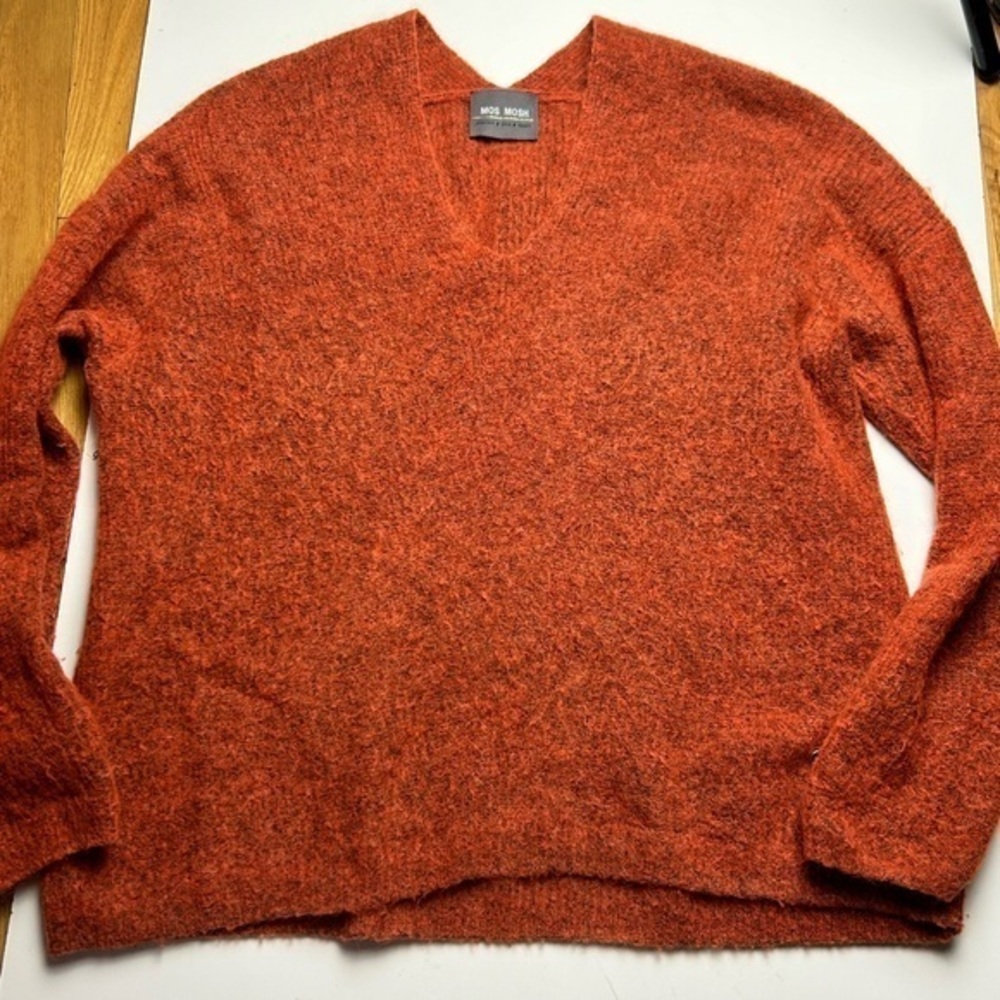 Mos Mosh MM Thora V Neck alpaca‎ blend sweater